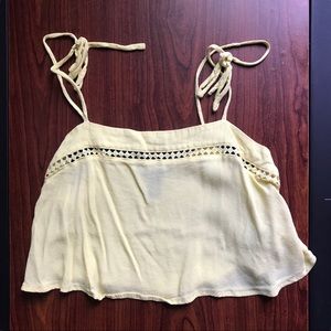 Forever 21 Yellow Crop Top